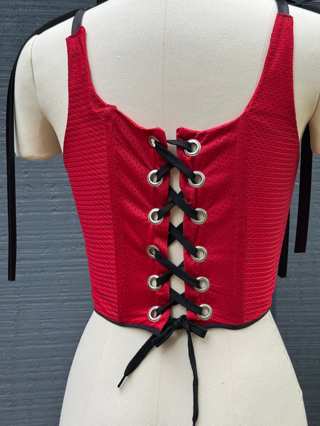 Atlanta Falcons Edgewood Corset Top - ATL Tho Reworked
