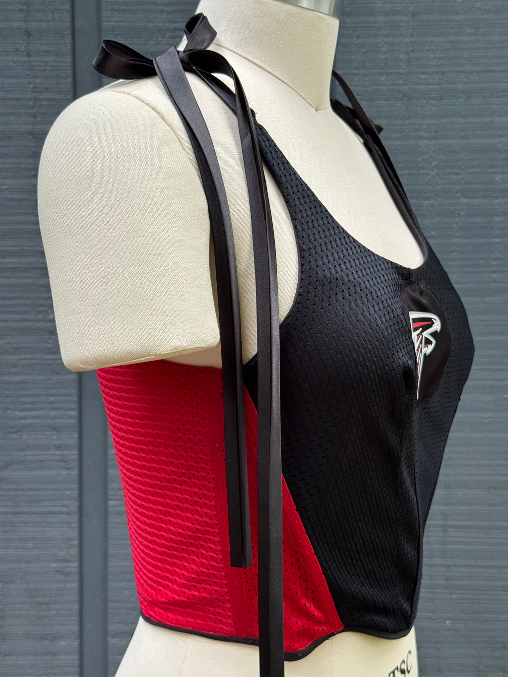 Atlanta Falcons Edgewood Corset Top - ATL Tho Reworked