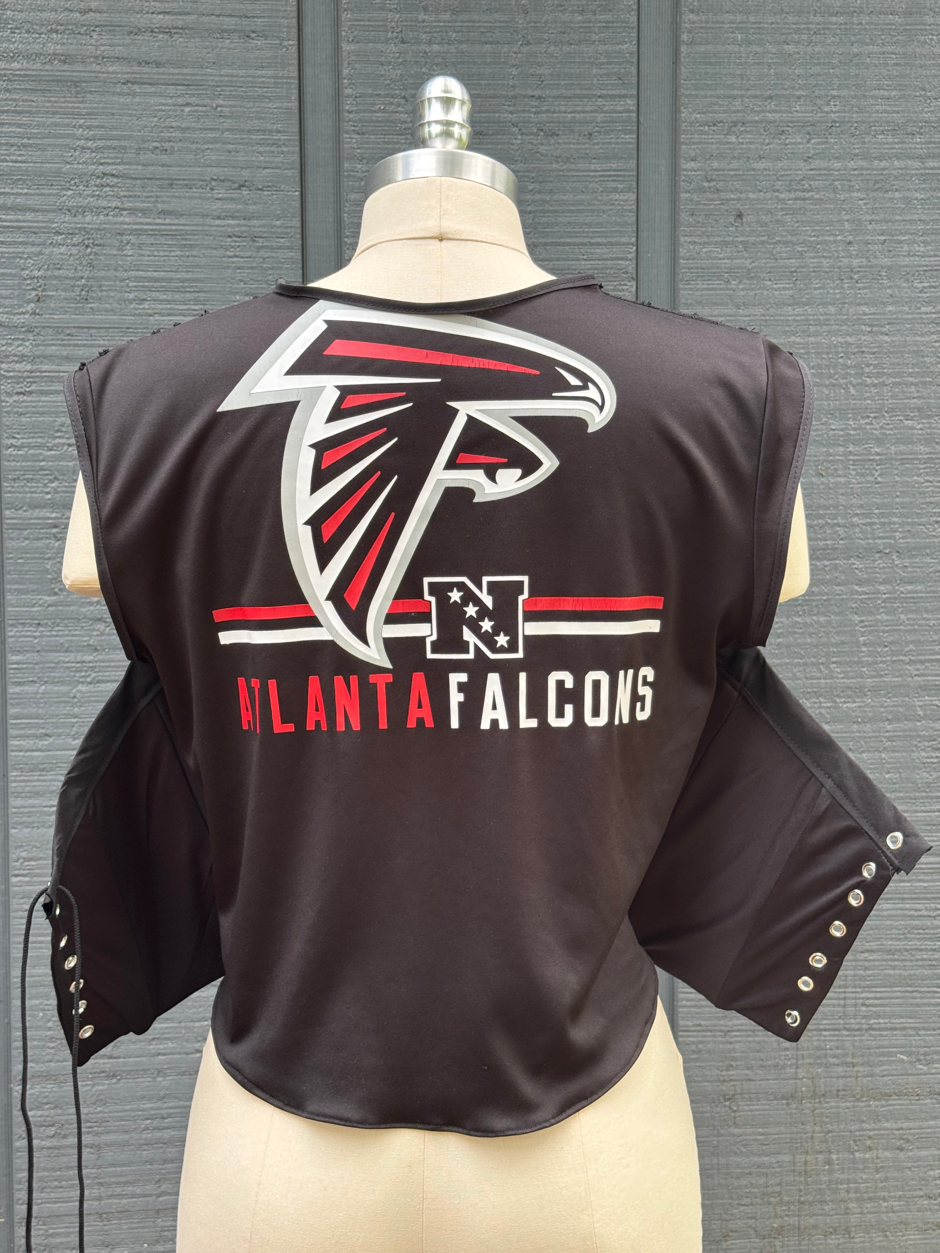Atlanta Falcons + Hawks Lace-up Lanier Top - ATL Tho Reworked