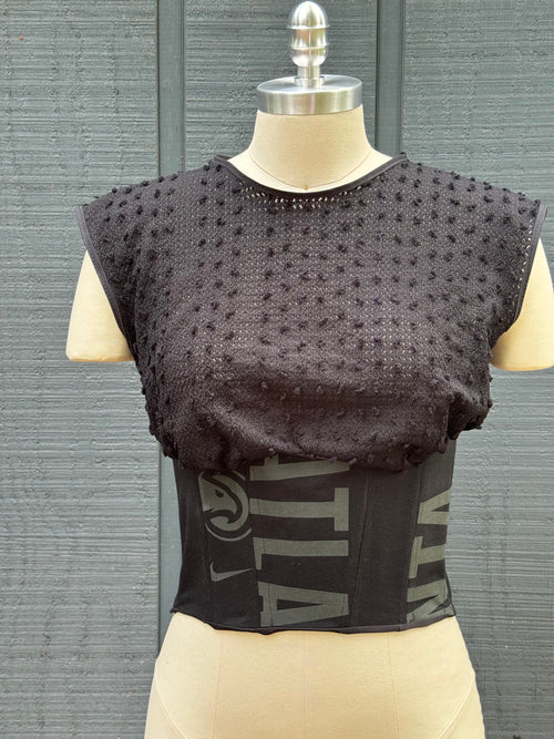 Atlanta Falcons + Hawks Lace-up Lanier Top - ATL Tho Reworked